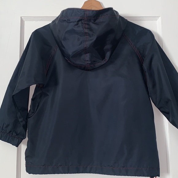 GAP Navy Blue and Red Windbreaker Jacket Hood 6/7 EUC - Picture 3 of 15